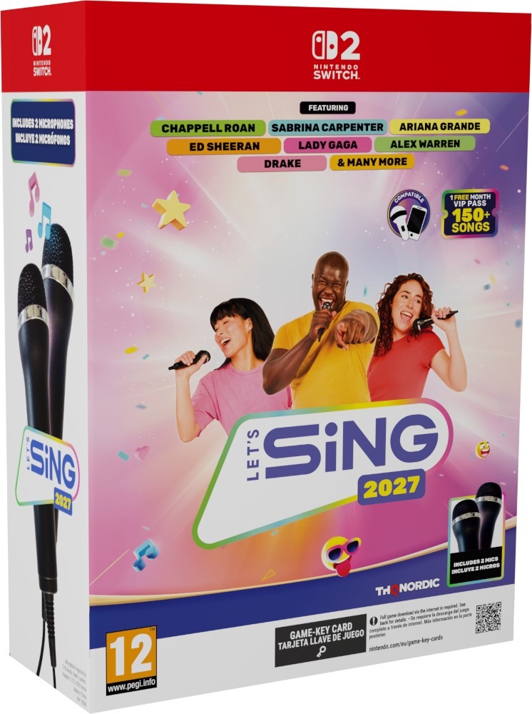 Lets Sing 2027 + 2 mikrofony - Nintendo Switch 2