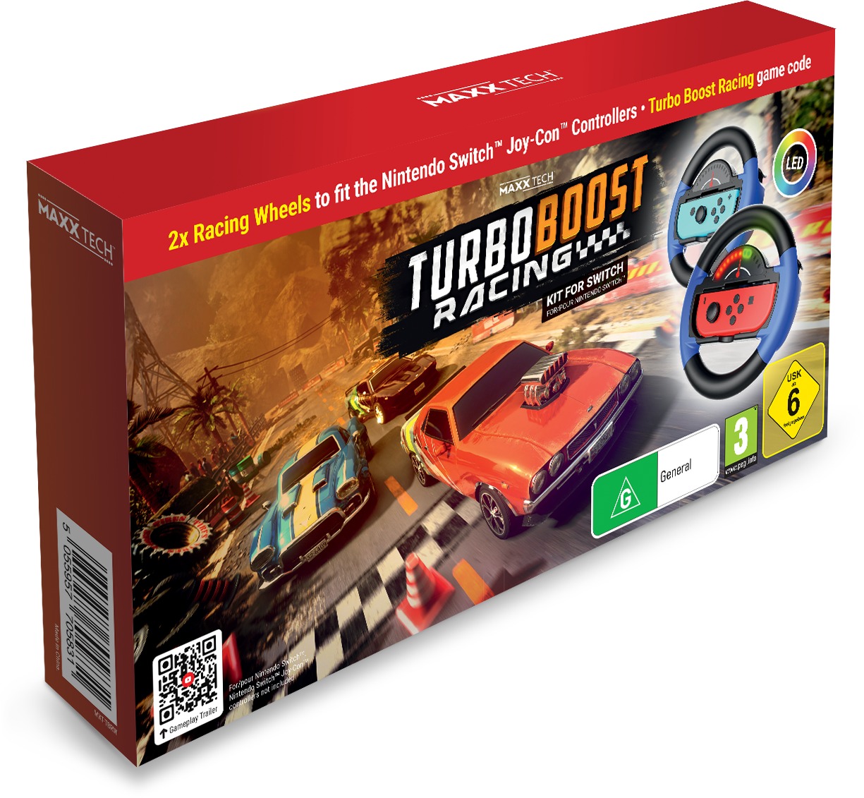 Turbo Boost Racing - hra a sada příslušenství pro Nintendo Switch