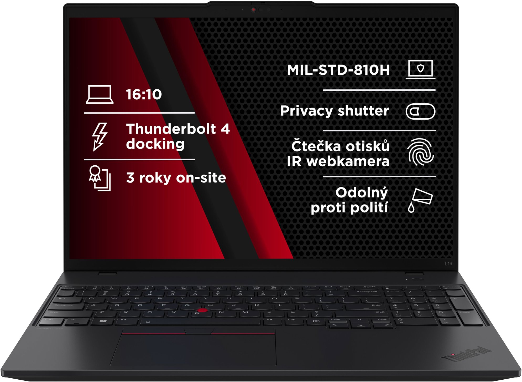 Lenovo ThinkPad L16 Gen 2 Black notebook