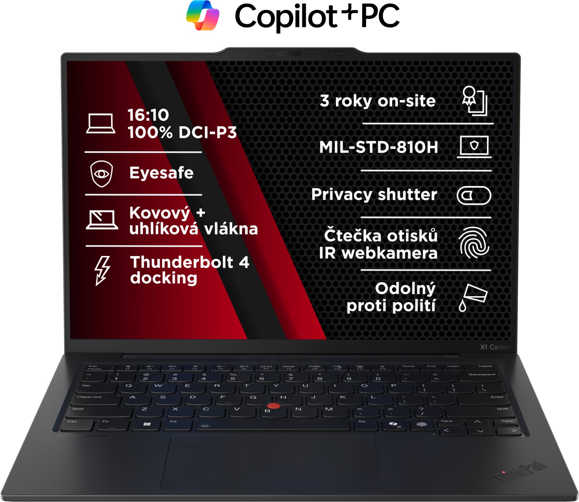 Lenovo ThinkPad X1 Carbon Gen 13 Black 5G - moderní notebook