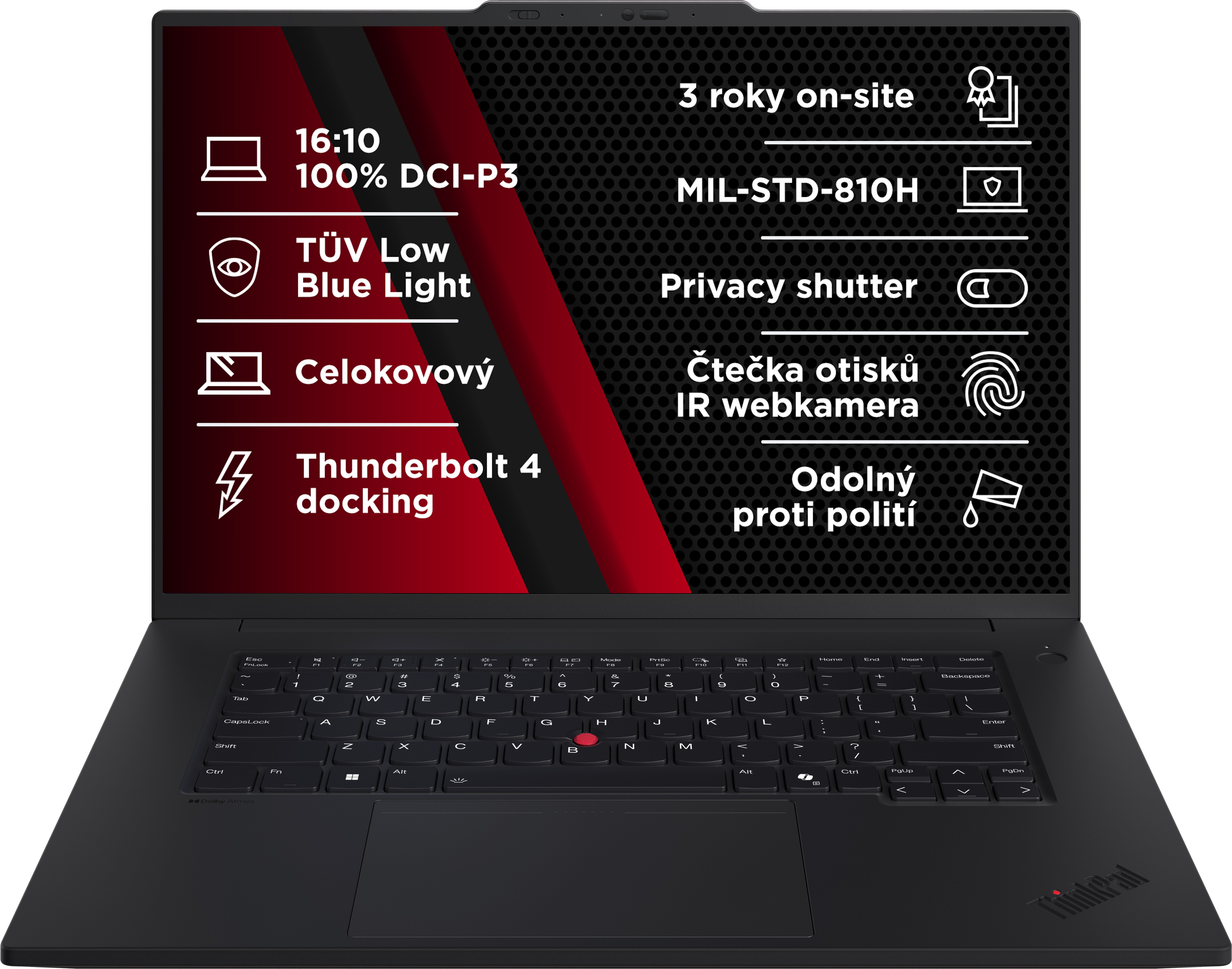 Lenovo ThinkPad P1 Gen 7 Black - výkonný notebook pro profesionály