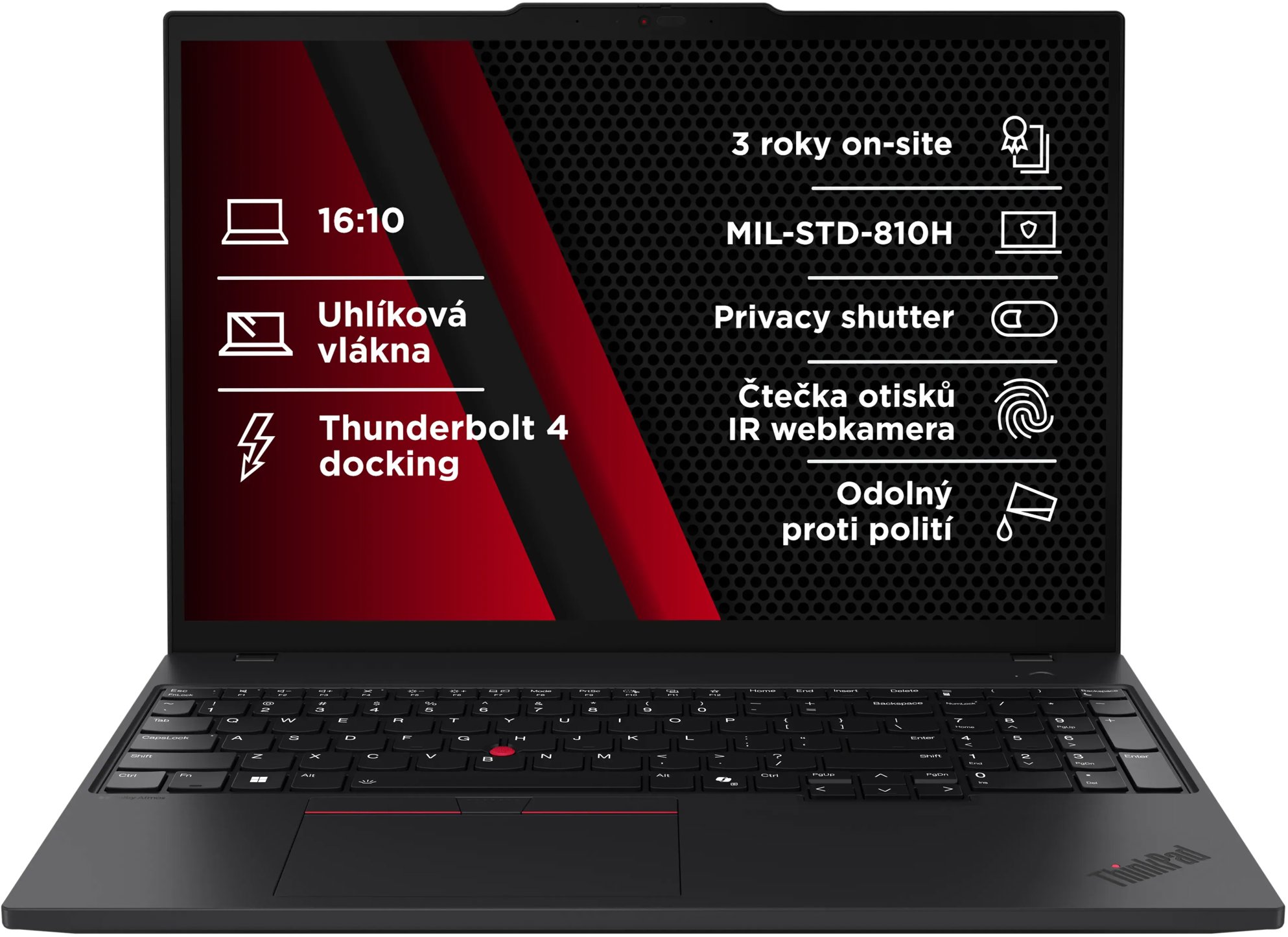 Lenovo ThinkPad T16 Gen 4 Black - výkonný notebook pro profesionály