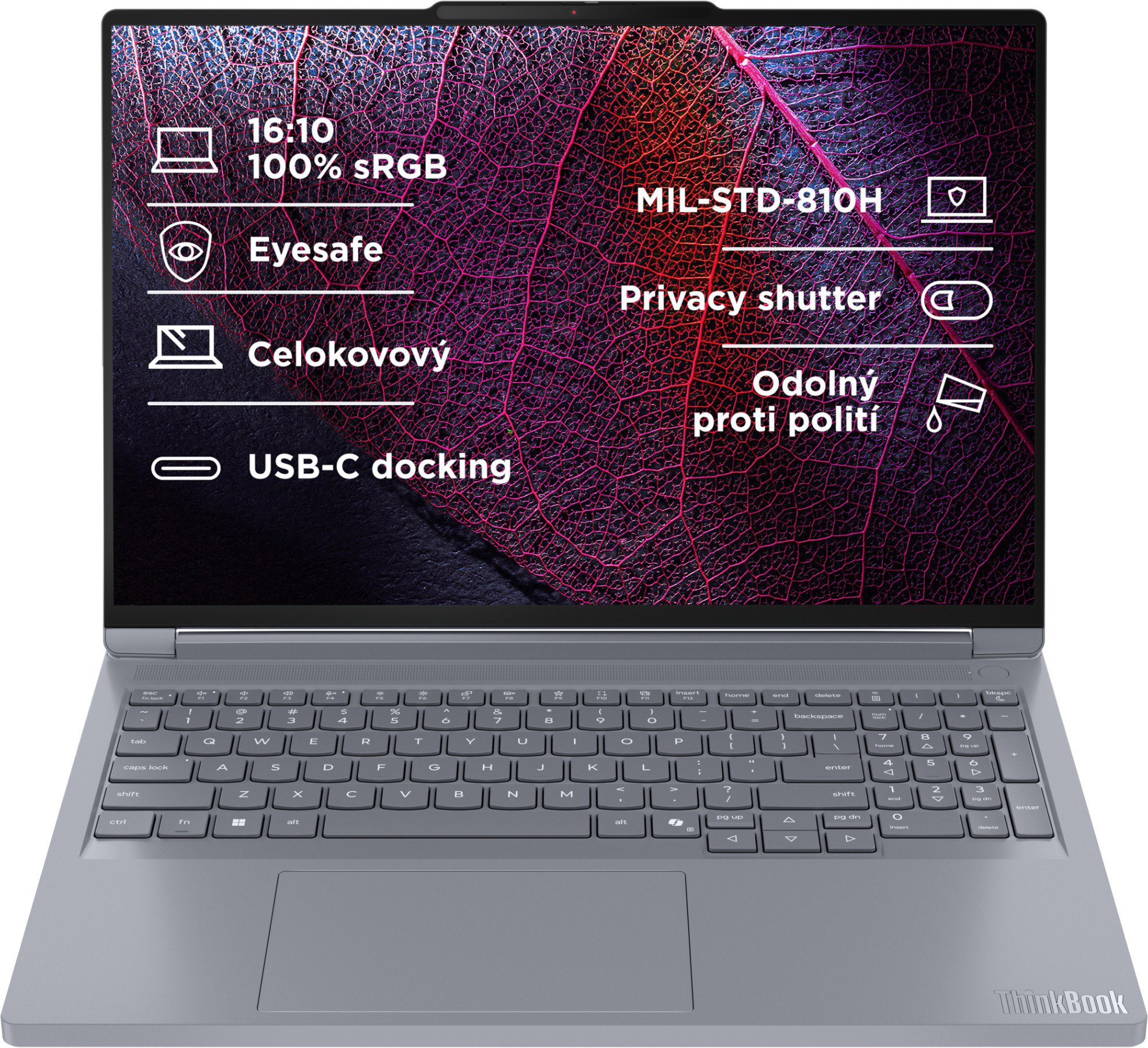 Lenovo ThinkBook 16p G6 ADR Luna Grey - moderní notebook