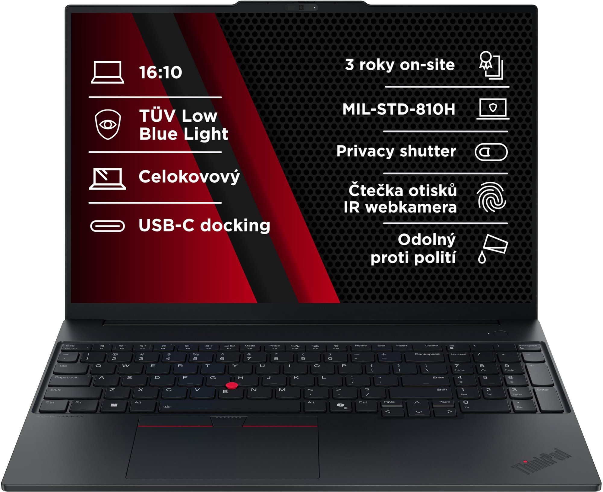 Lenovo ThinkPad E16 Gen 3 Black - výkonný notebook s 16" displejem