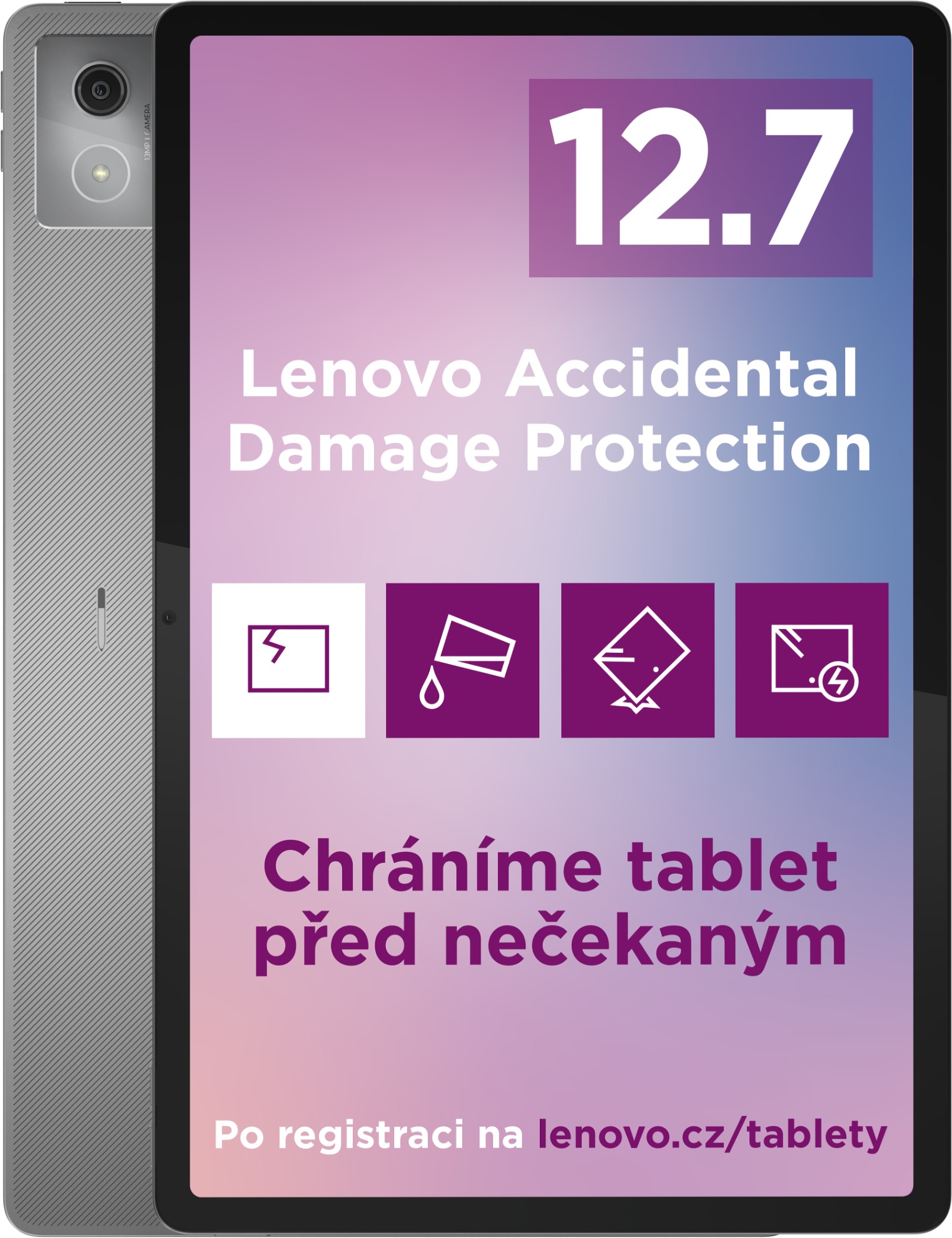 Lenovo Idea Tab PRO 12.7" WiFi 8GB/256GB - Luna Grey + Tab Pen Plus