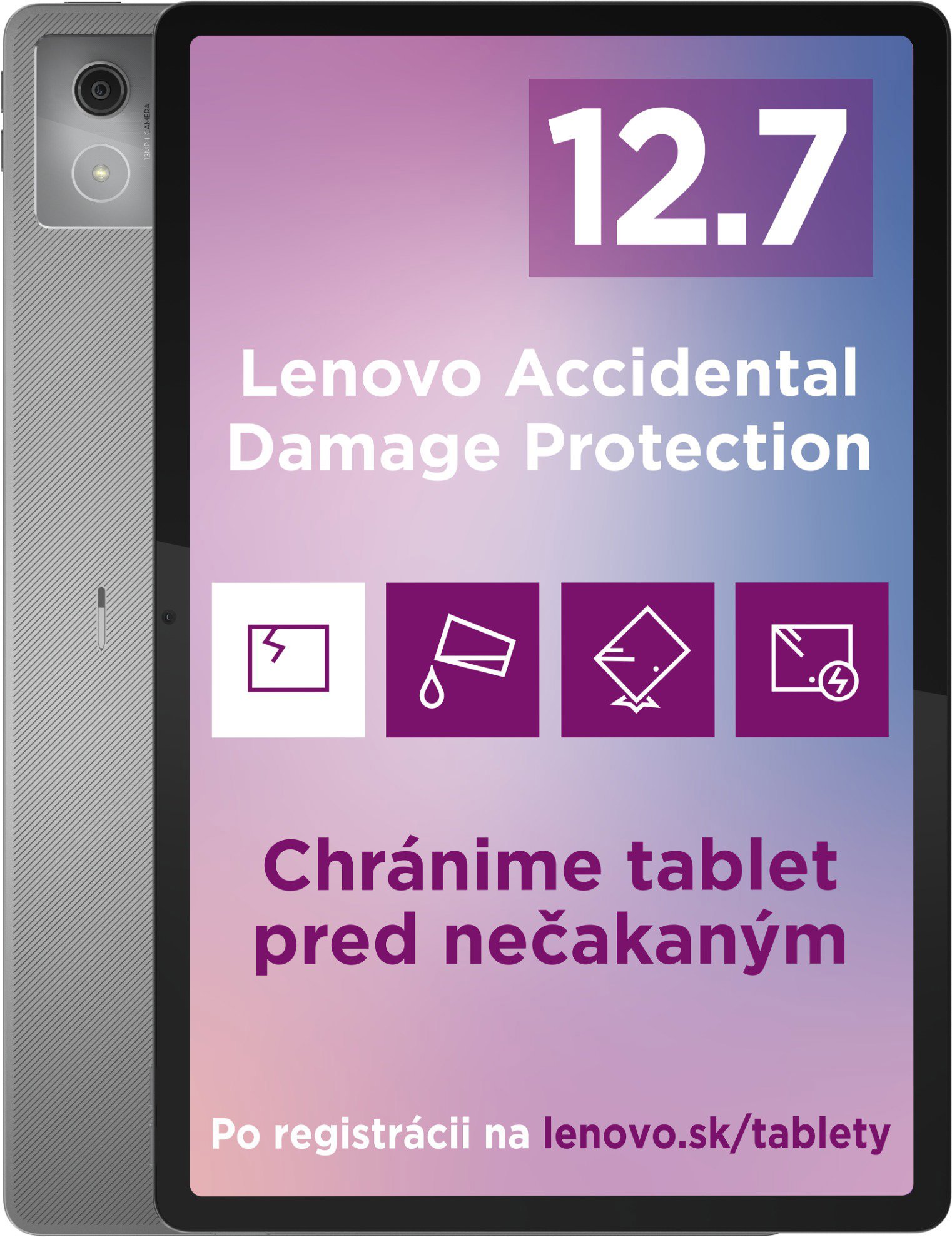 Lenovo Idea Tab PRO 12.7" 8GB/256GB Matte Display - Luna Grey + Tab Pen Plus