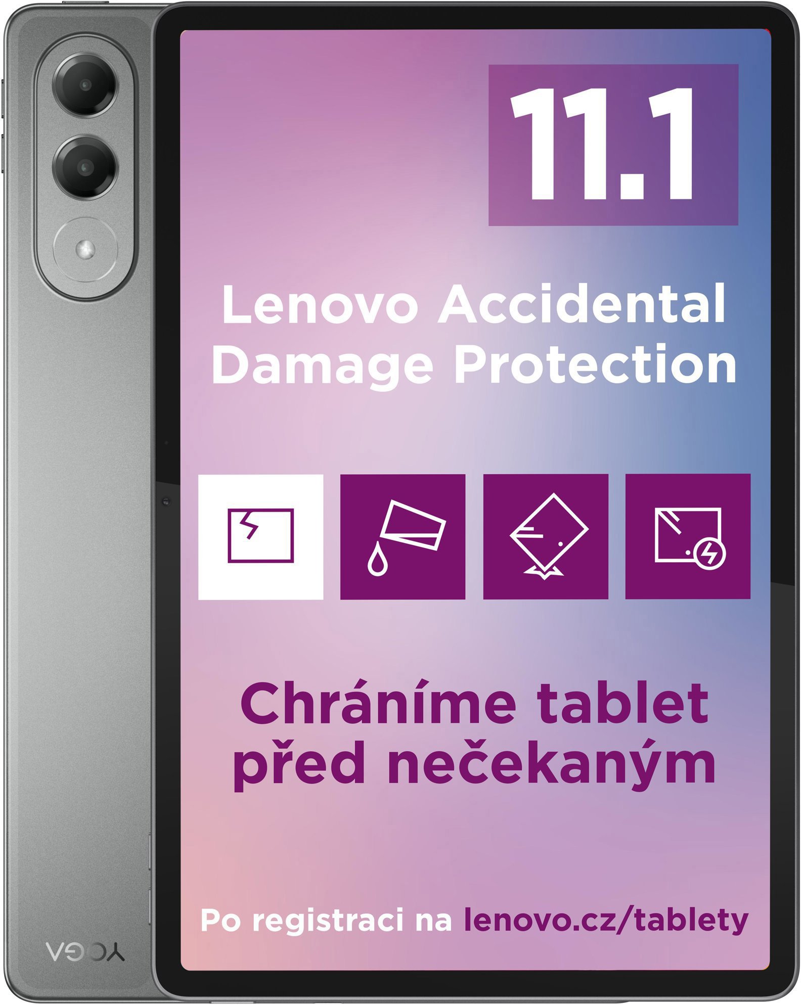 Lenovo Yoga Tab 11.1" 8GB/256GB - Luna Grey + Tab Pen Pro