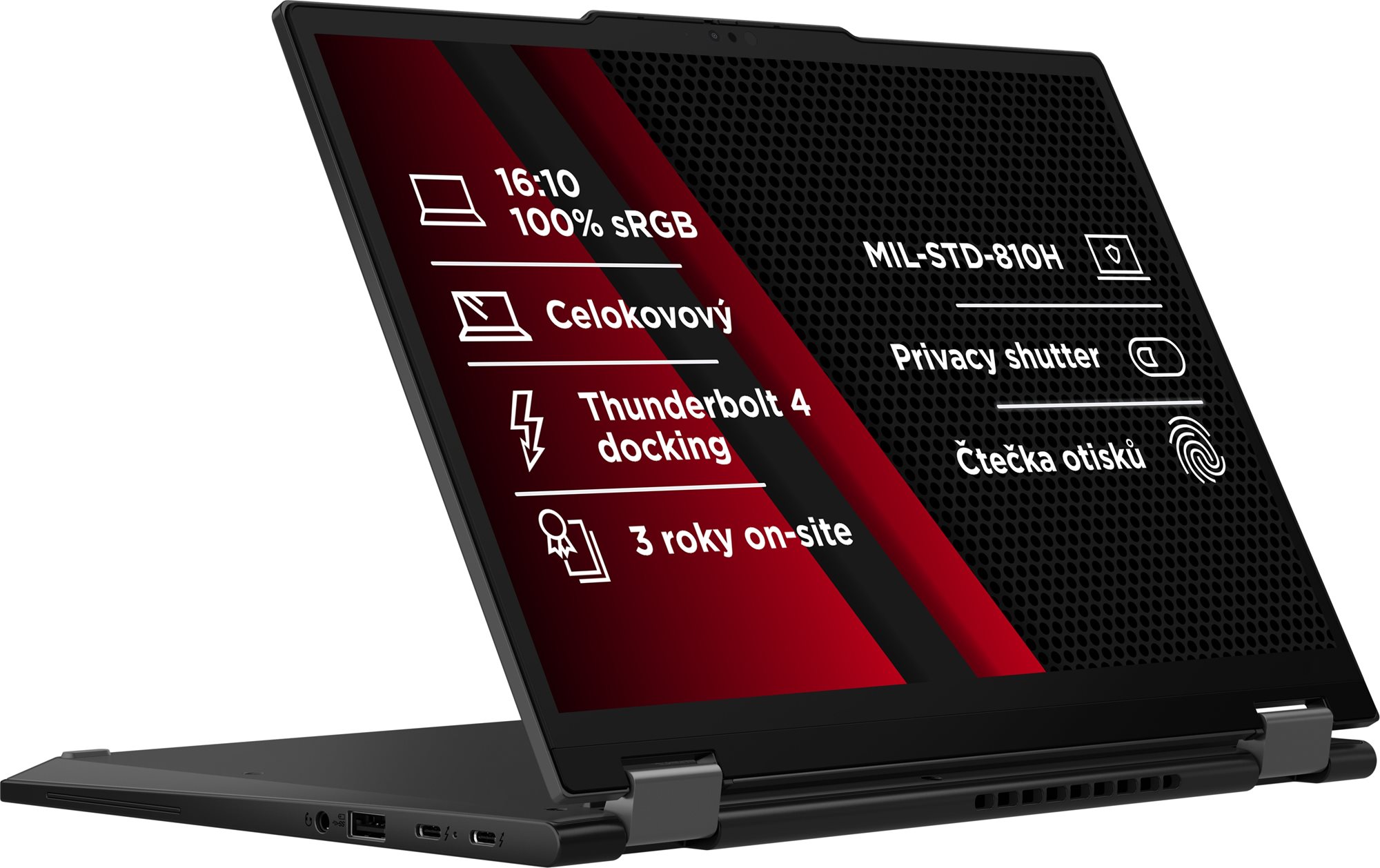 Repasované - Lenovo ThinkPad X13 Yoga Gen 4 Deep Black