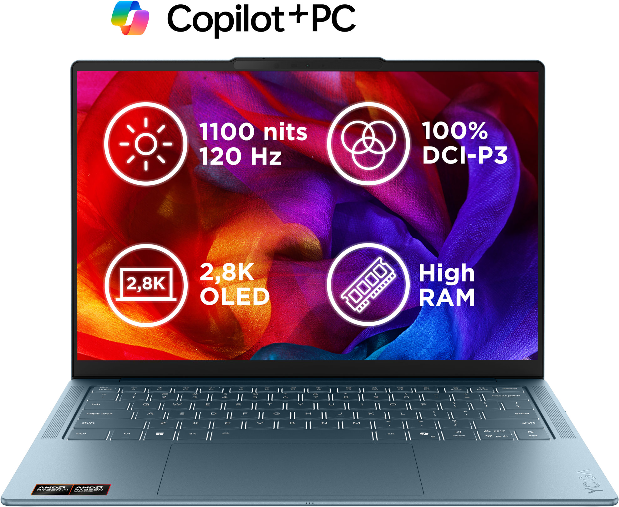 Lenovo Yoga Slim 7 14AGP11 v barvě Tidal Teal