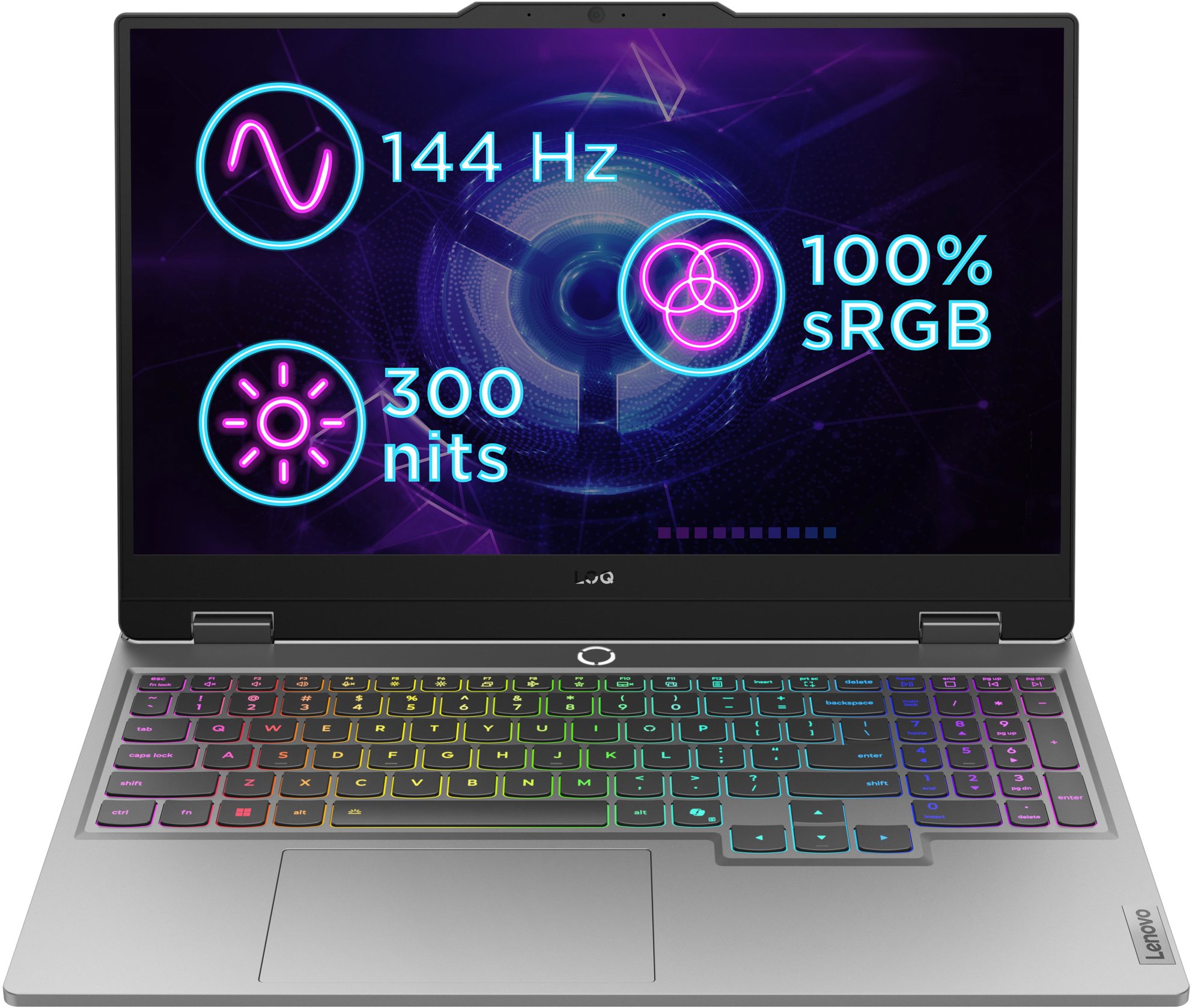 Lenovo LOQ 15AHP10 Luna Grey - moderní výkonný notebook