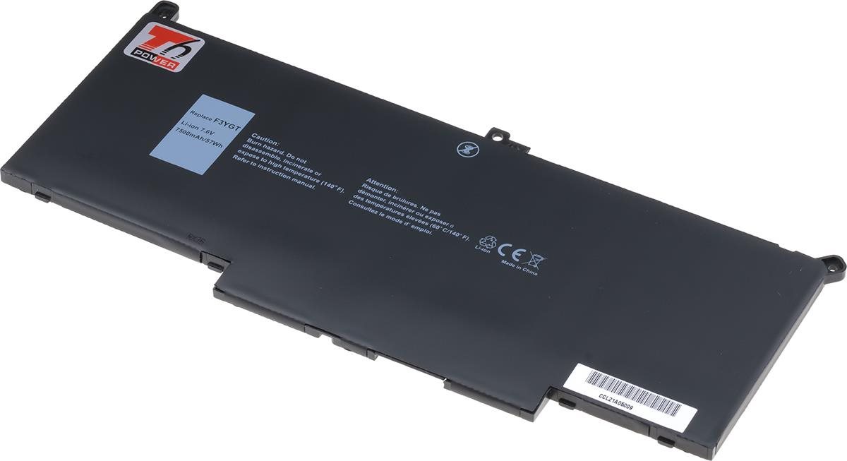T6 Power pro Dell Latitude 7480, Li-Poly, 7,6 V, 7500 mAh (57 Wh), černá