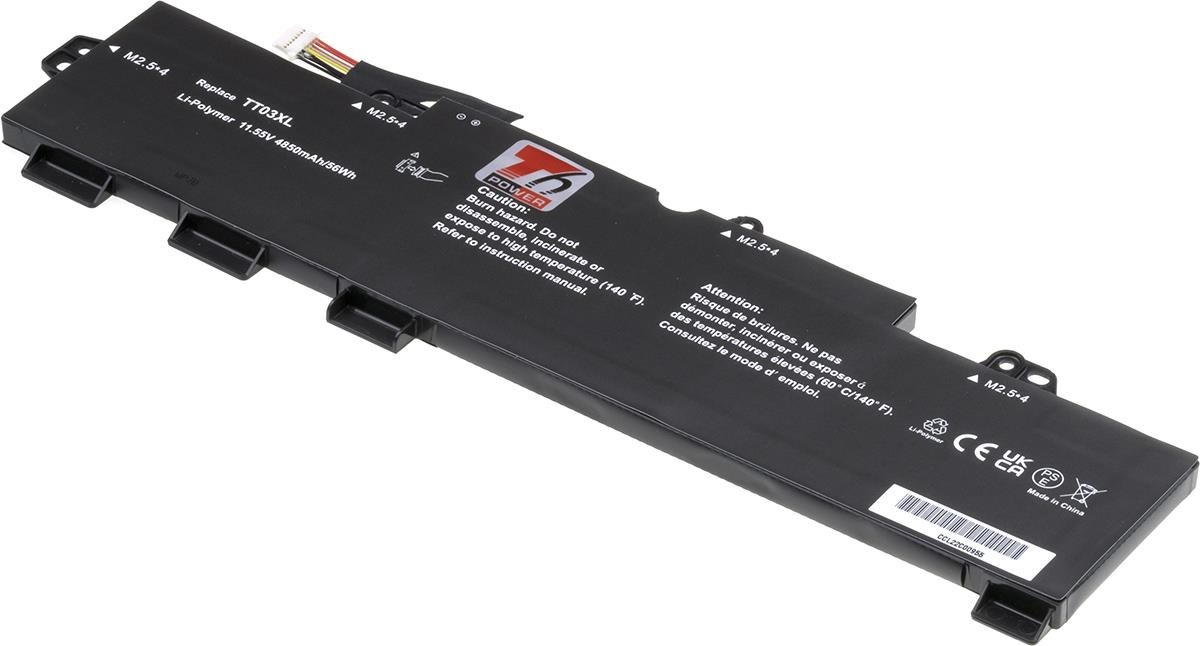 T6 Power pro Hewlett Packard EliteBook 850 G5, Li-Poly, 11,55 V, 4850 mAh (56 Wh), černá