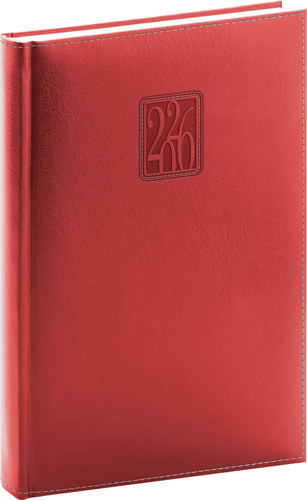 NOTIQUE Panama 2026 denní, červený, 15 x 21 cm
