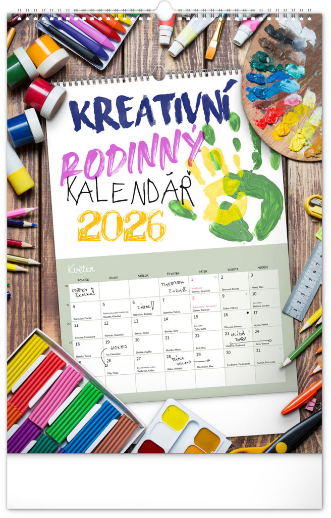 NOTIQUE kreativní rodinný 2026, 33 x 46 cm