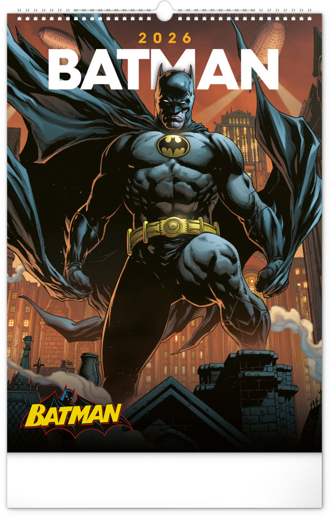 Nástěnný kalendář Batman Dark 2026 od NOTIQUE