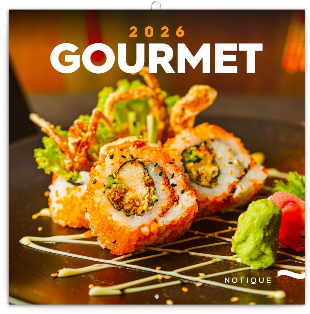 NOTIQUE Gourmet 2026 poznámkový, 30 x 30 cm