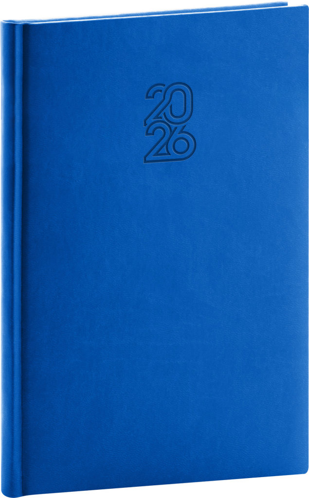NOTIQUE Aprint 2026 týdenní kalendář, modrý, 15 x 21 cm