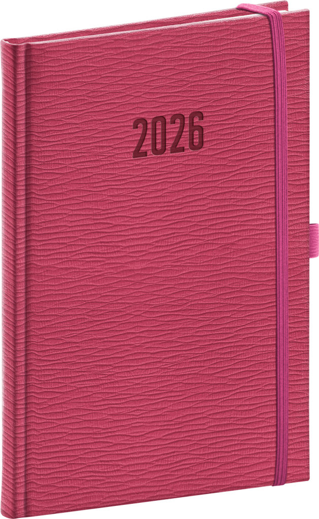 NOTIQUE Rivoli 2026 týdenní, růžový, 15 x 21 cm - ideální diář pro každodenní plánování a organizaci.