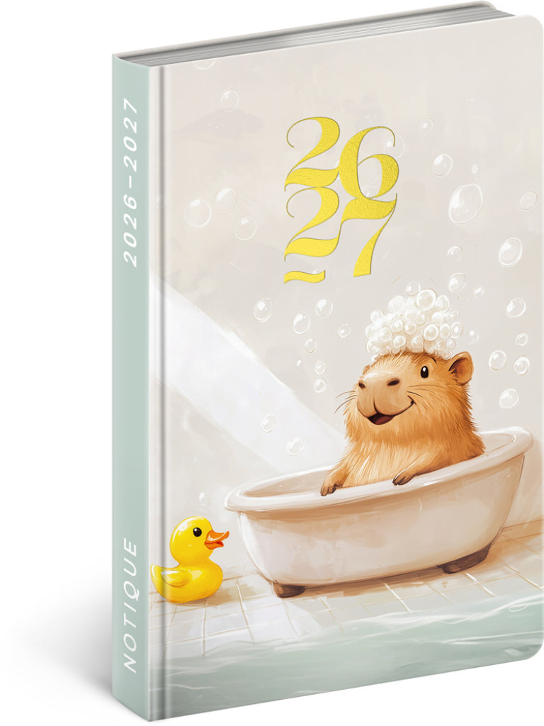 NOTIQUE 18měsíční Petito – Kapybara 2026/2027, 11 x 16 cm