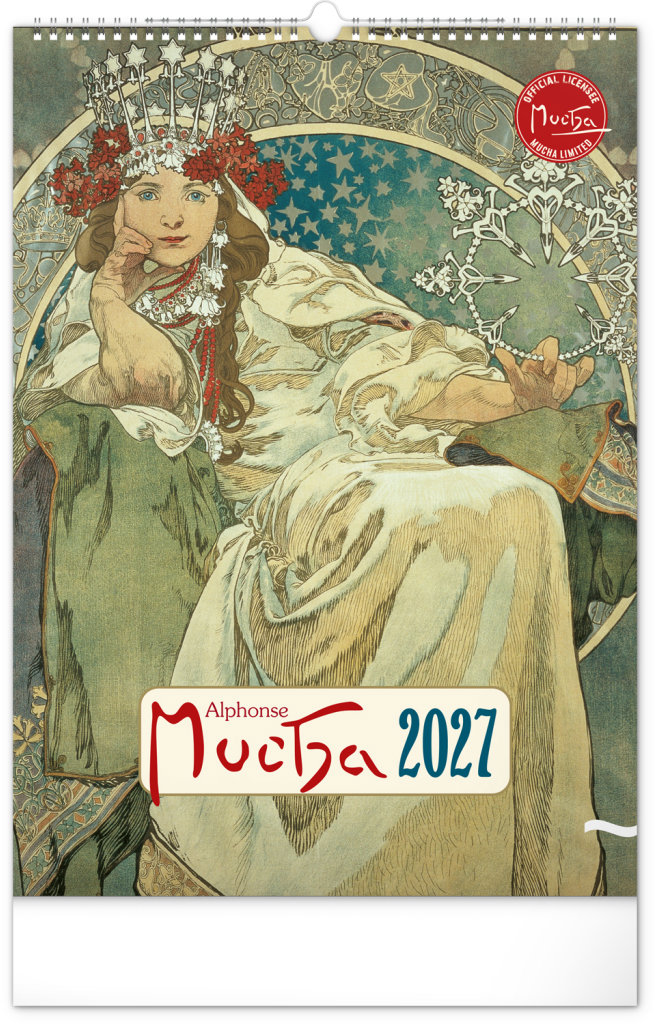 NOTIQUE Alfons Mucha 2027, 33 × 46 cm