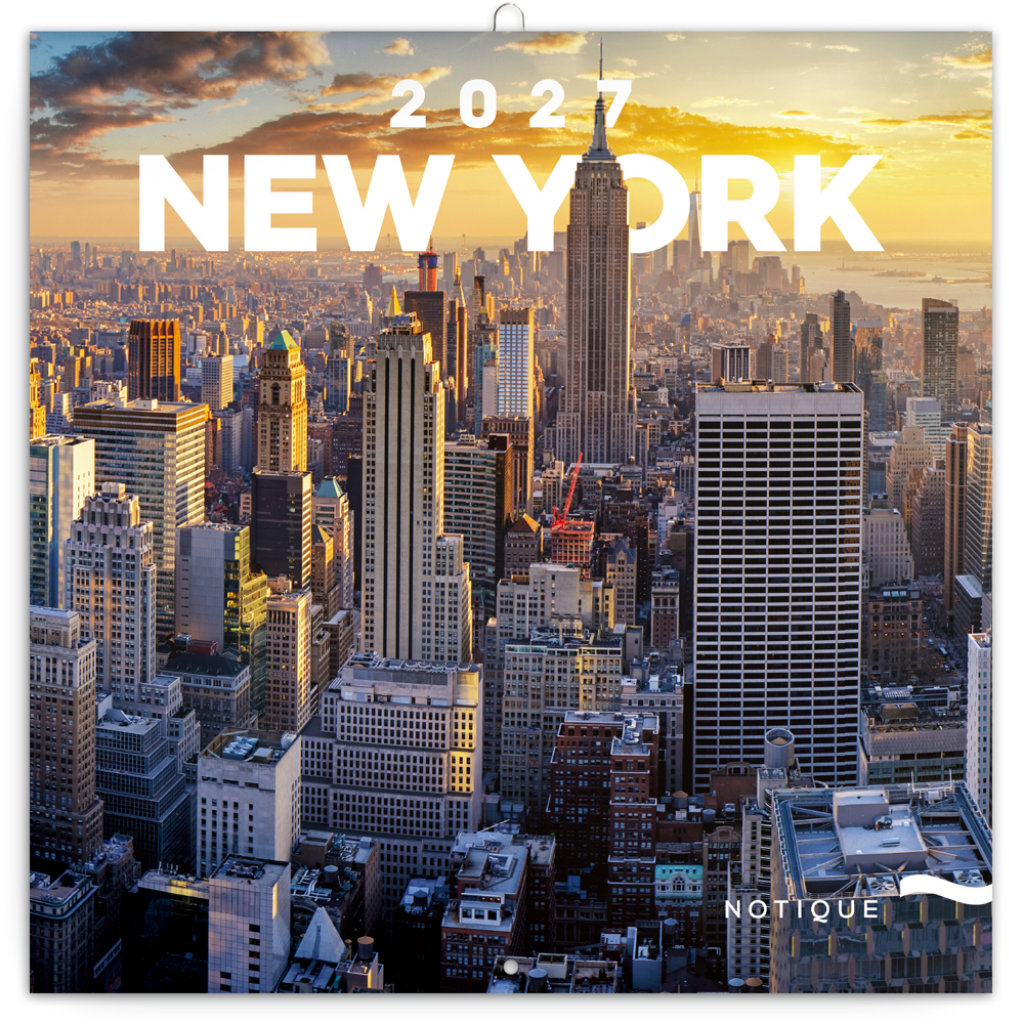NOTIQUE poznámkový New York 2027, 30 × 30 cm