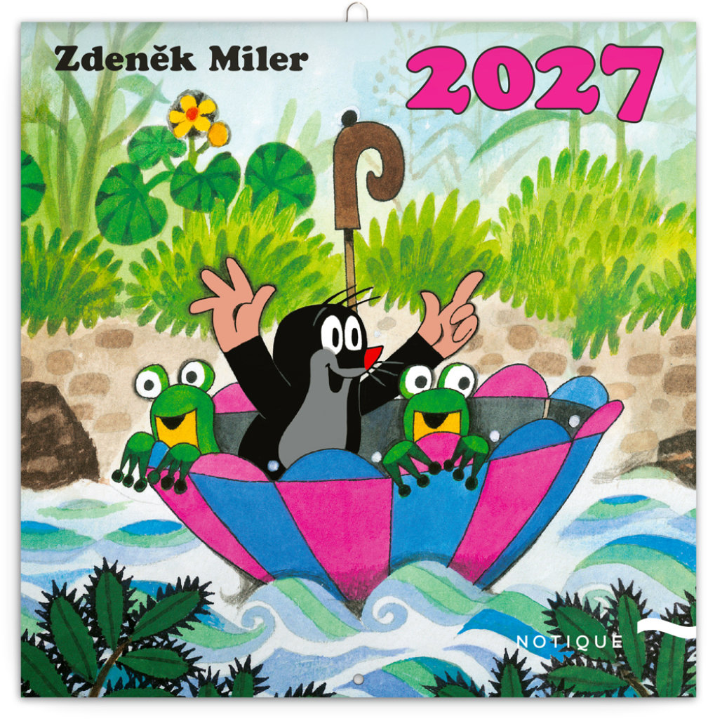 NOTIQUE poznámkový Krteček 2027, 30 × 30 cm