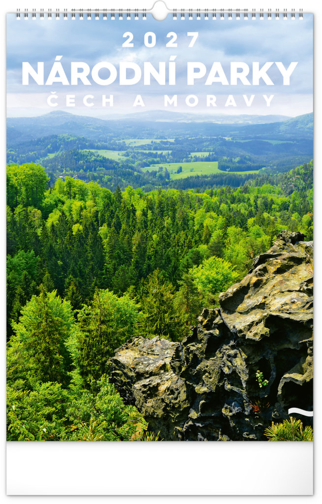 NOTIQUE Národní parky Čech a Moravy 2027, 33 x 46 cm