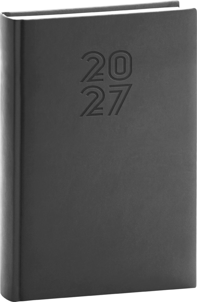 NOTIQUE denní Aprint 2027, černý, 15 × 21 cm