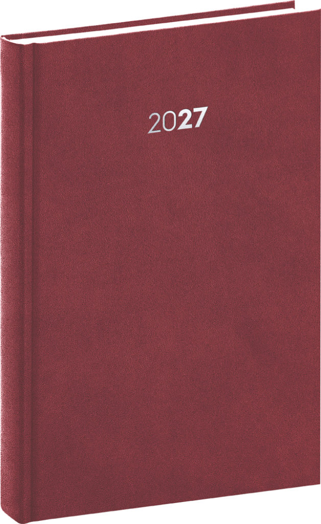 NOTIQUE denní Balakon 2027, bordó, 15 × 21 cm