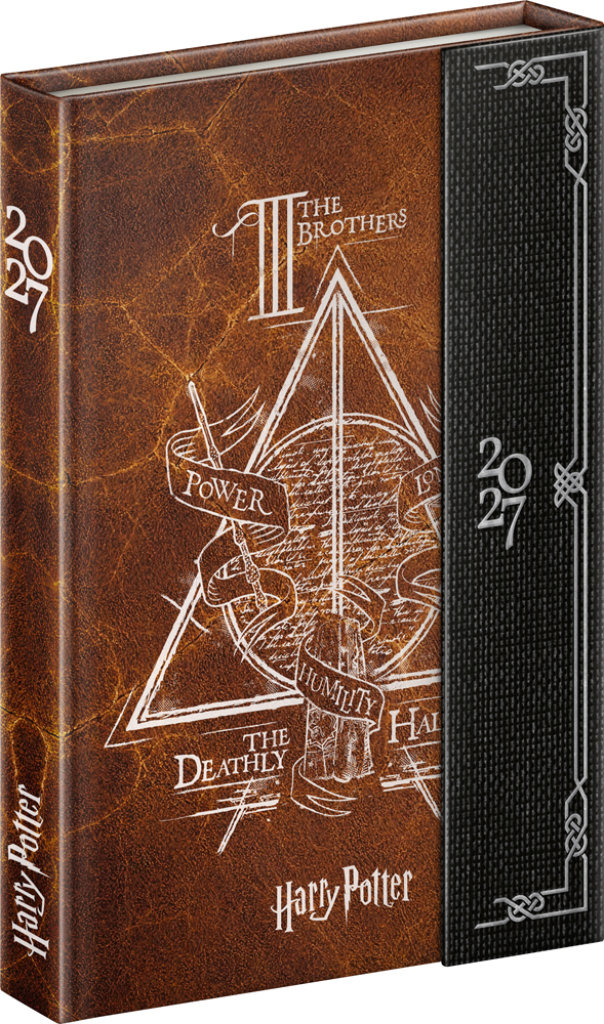 NOTIQUE týdenní magnetický Harry Potter – Relikvie smrti 2027, 11 × 16 cm