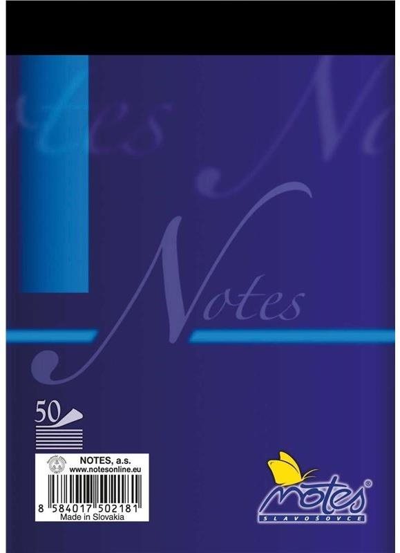 Notes A6 - 50 listů, čistý