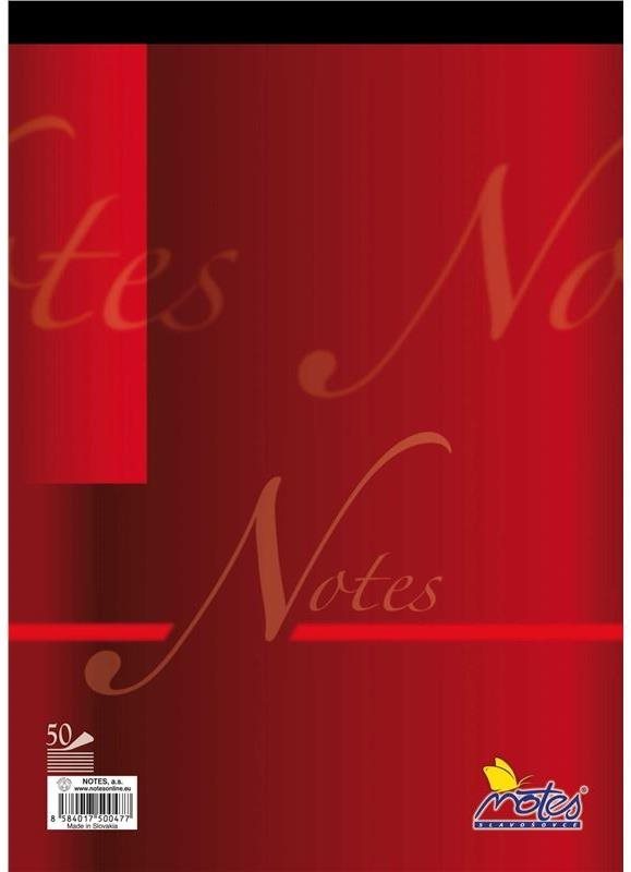 NOTES A4, 50 listů, linkovaný