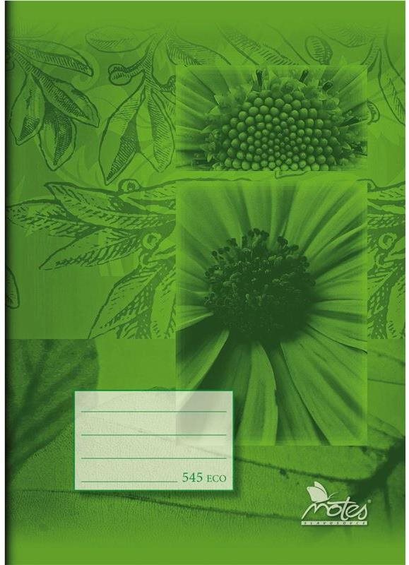 NOTES č. 545, A5, 40 listů, čtverečkovaný, recyklovaný