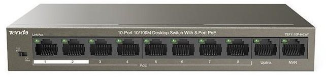 Tenda TEF1110P-8-63W PoE AT switch