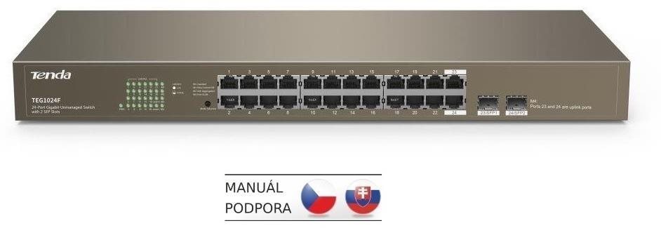 Tenda TEG1024F Gigabit Fanless Rackmount Switch