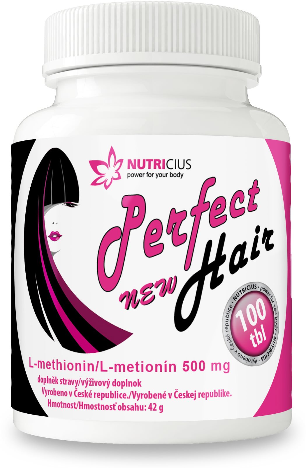 Nutricius Perfect Hair new - methionin 500 mg 100 tablet