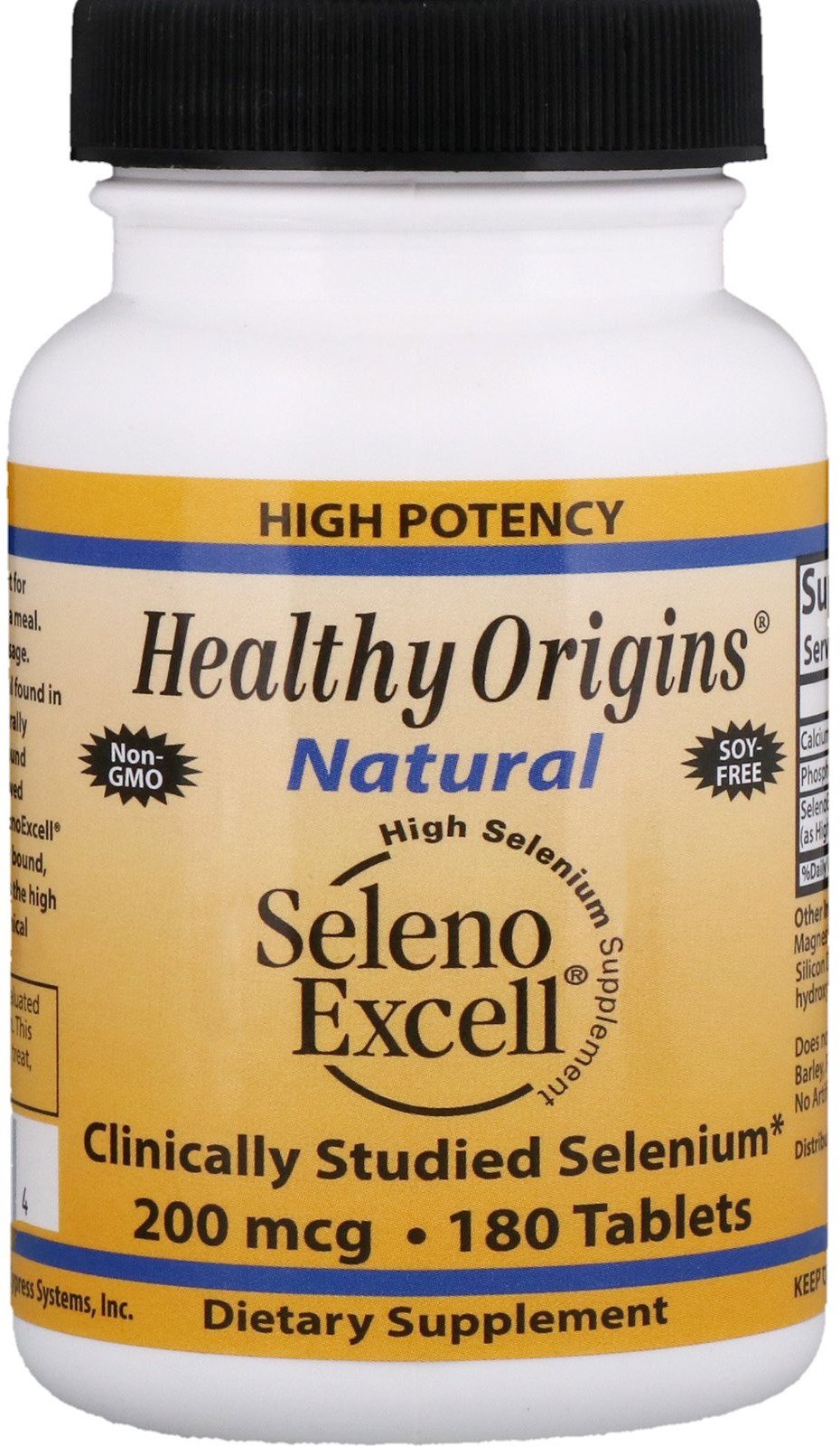 Healthy Origins Selen (SelenoExcell®), 200 mcg, 180 kapslí