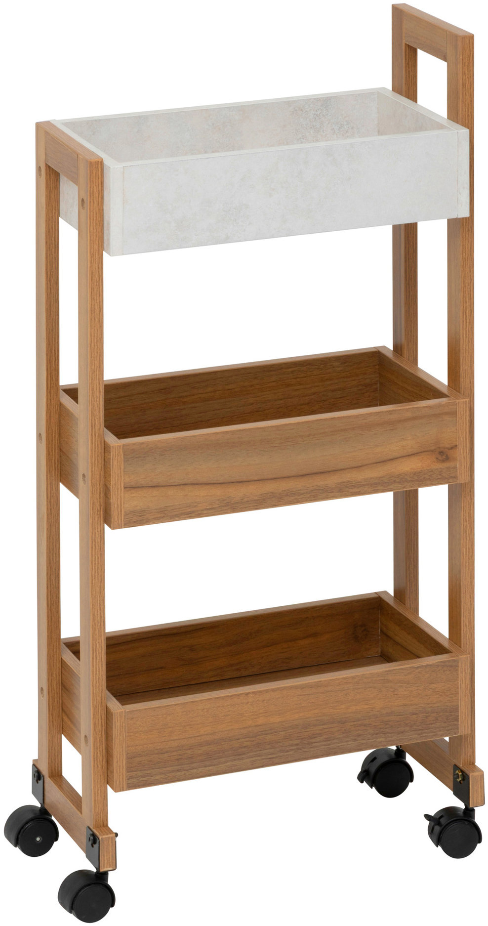 5five Simply Smart Come Úzký kuchyňský vozík, 3 úrovně, 80 cm