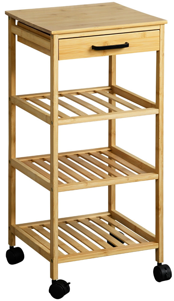 Kesper Kuchyňský vozík 33 × 33 × 73 cm, bambus