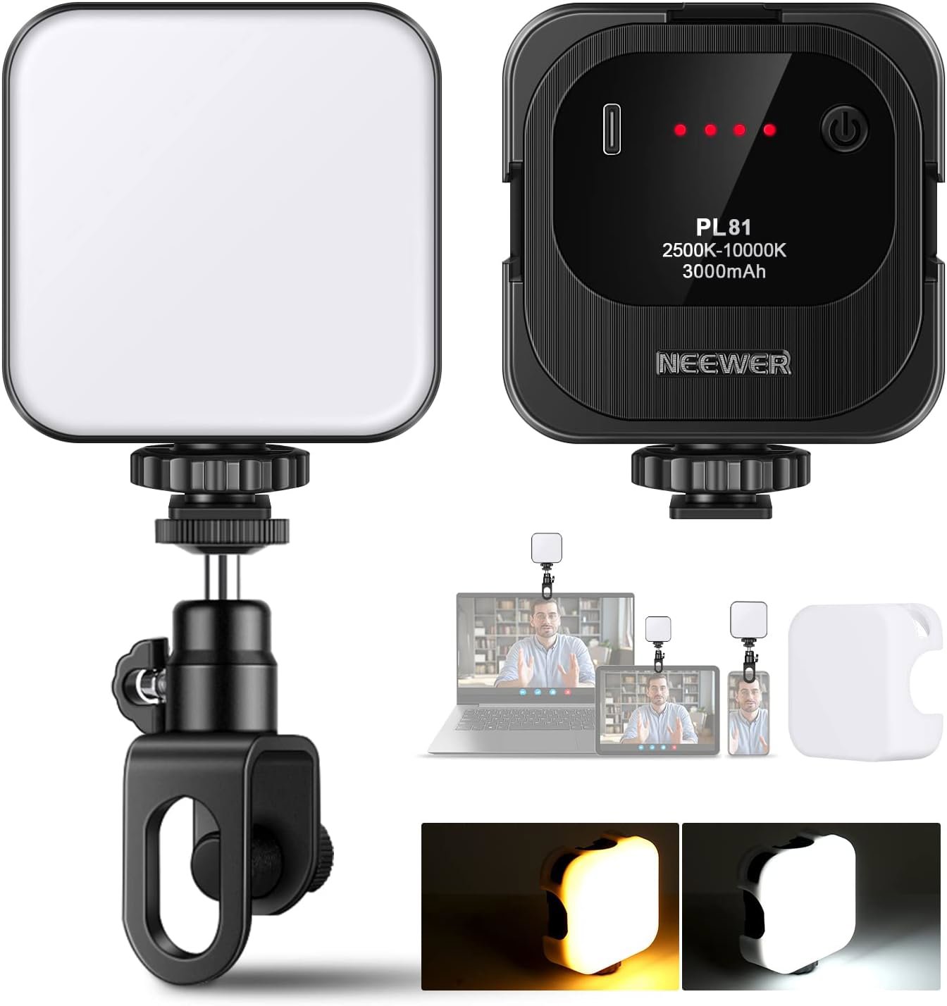 Neewer PL81 trvalé mini fotosvětlo, 90 ultra-jasných LED, 5W