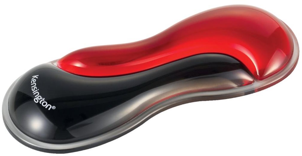 Podložka pod zápěstí Kensington Slim Duo Gel, červená/černá