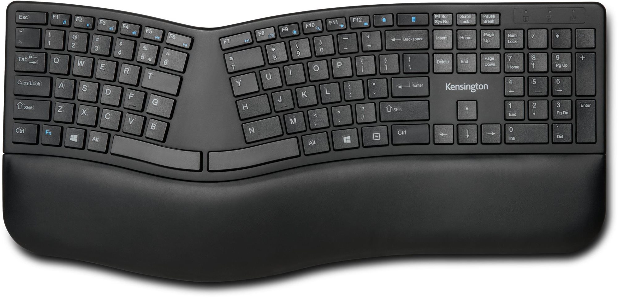 Kensington Pro Fit® Ergo Wireless Keyboard - ergonomická bezdrátová klávesnice