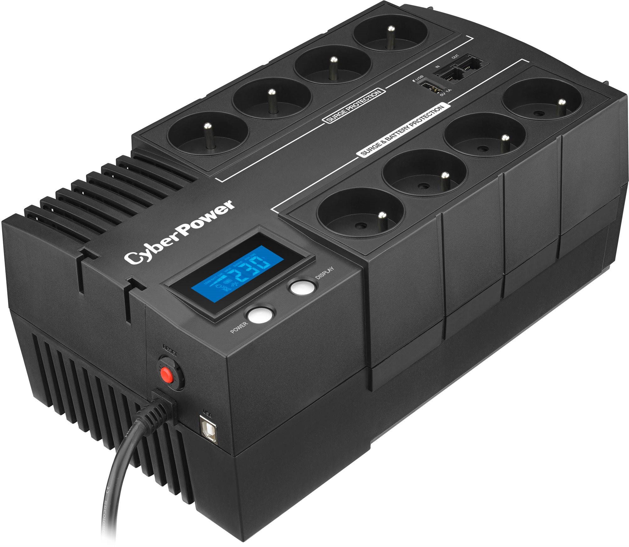 Záložní zdroj CyberPower BR1000ELCD s LCD displejem