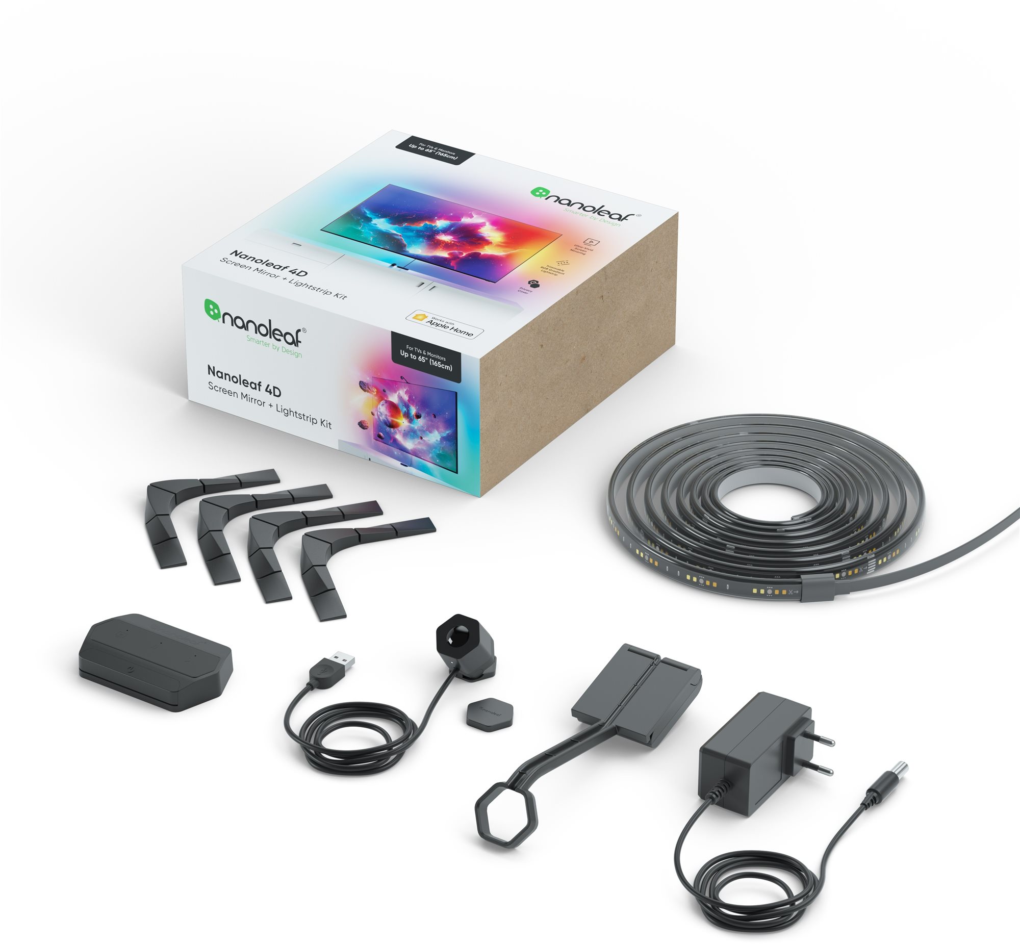 Nanoleaf 4D TV Screen Mirror + Lightstrips Starter Kit 4M For TV up to 65'' / 165cm