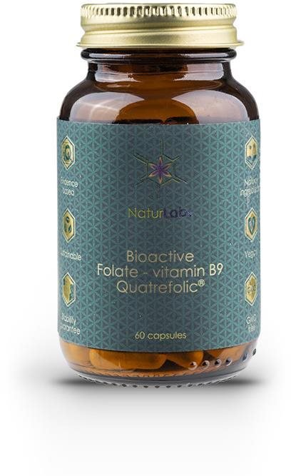 NaturLabs Folát bioaktivní Quatrefolic®, 60 kapslí