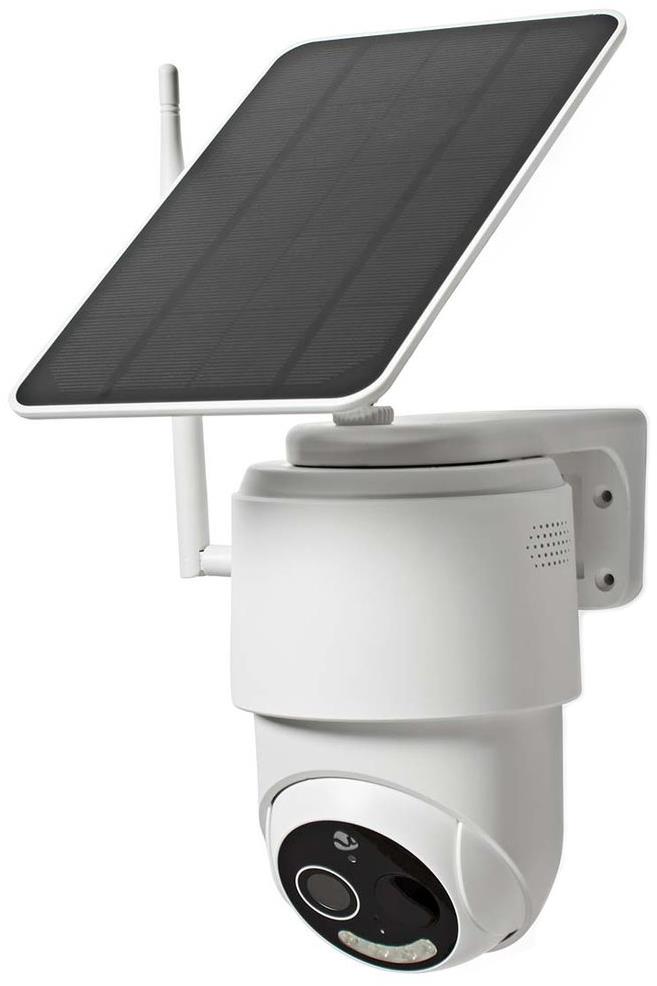 Nedis solární HD kamera WIFICBO50WT s nočním viděním a solárním napájením.