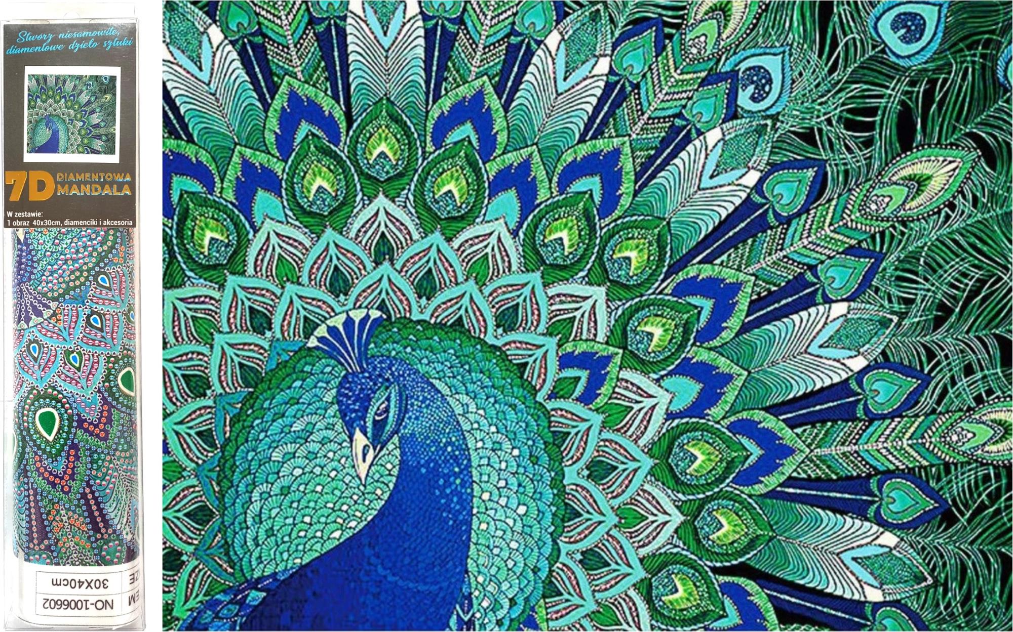 Norimpex 7D Paví kouzlo 30 × 40 cm