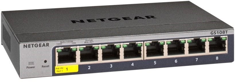 Switch Netgear GS108T-300PES s 8 gigabitovými porty