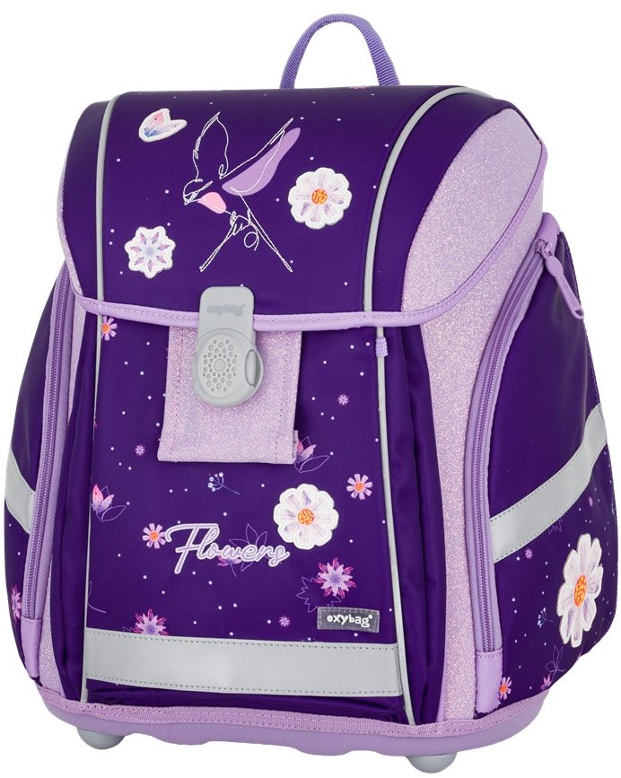 OXYBAG Školní batoh PREMIUM LIGHT Flowers