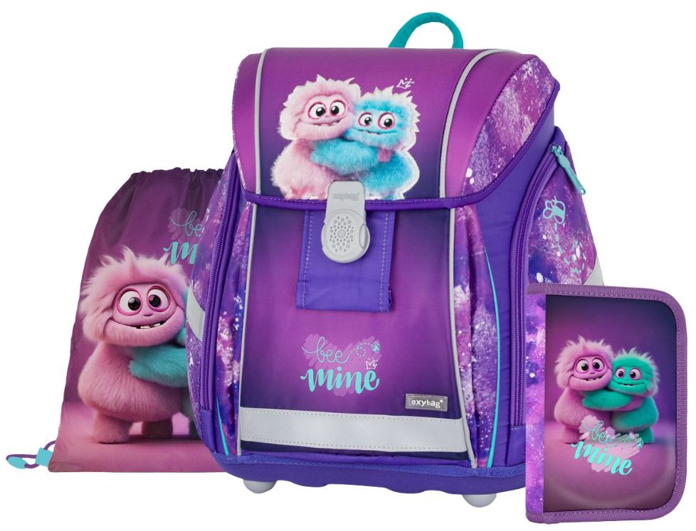 OXYBAG Školní set 3 ks PREMIUM LIGHT Monster